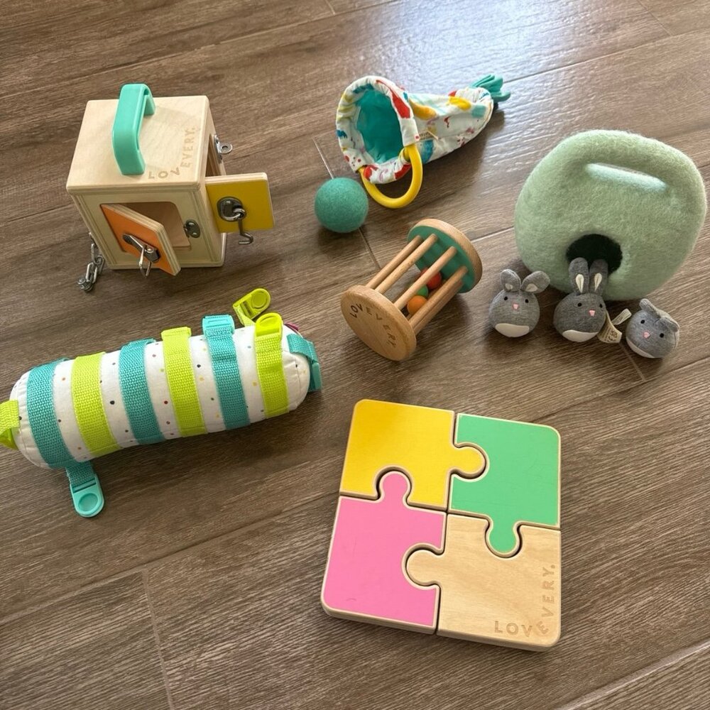 Lovevery Montessori Play Kit The Companion + Babbler Sensory Toy Set